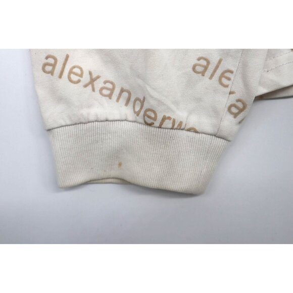 Alexander Wang Womens Logo Print Long Sleeve Shirt L - Picture 6 of 11